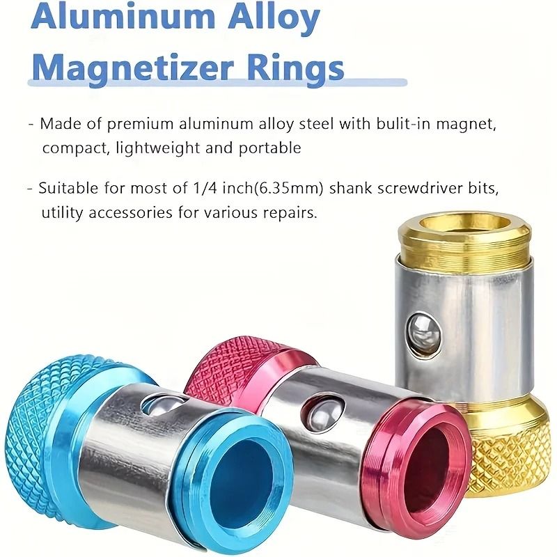 Universal Magnetic Screw Ring Drill Bit Set Non Slip Magnetized Bits