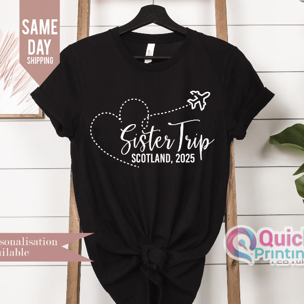 Sisters Trip 2025 Shirt Personalized Girls Vacation Matching Tee