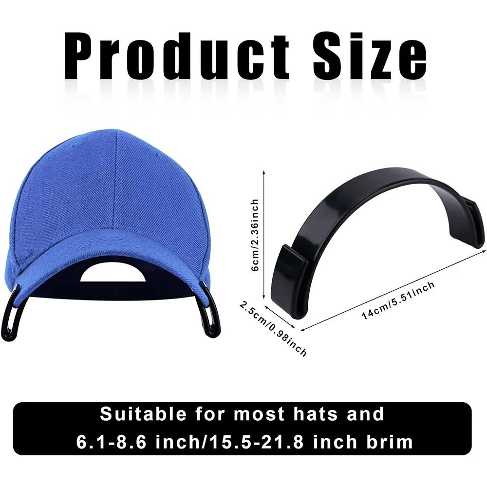 2pcs Hat Brim Bender Tool No Steam Adjustable Cap Curve Shaper