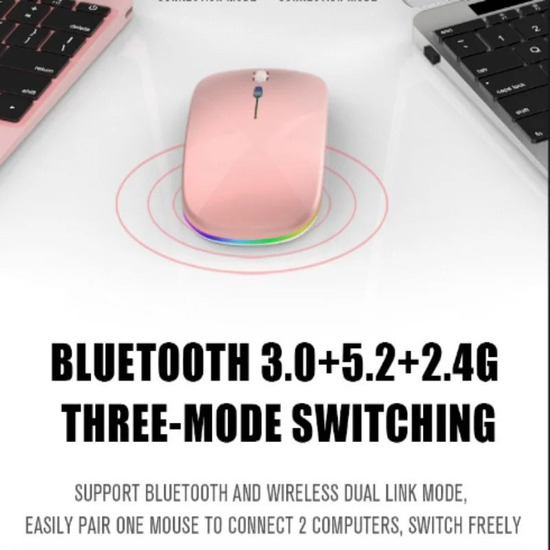 Luminous Dual-Mode Wireless Charging Mouse