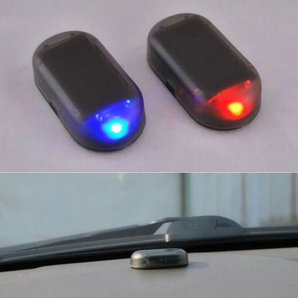 SolarGuard Dummy Car Alarm Light – Solar Powered Fake Security LED Anti-Theft Warning