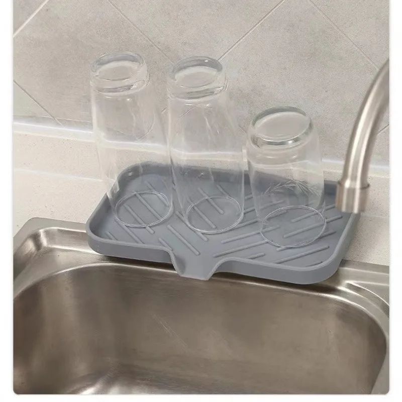 Quick-Dry Kitchen Sink Sponge Holder Caddy Organizer