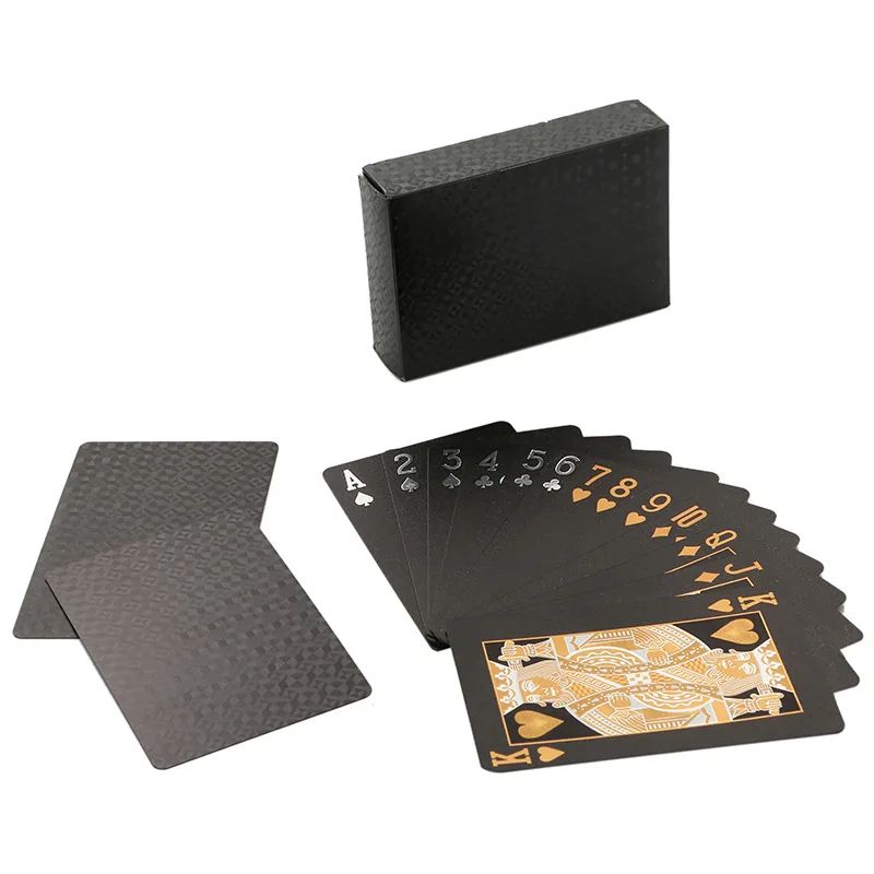 EuroGold Waterproof 24K Gold Foil luxury playing cards PVC Poker Deck