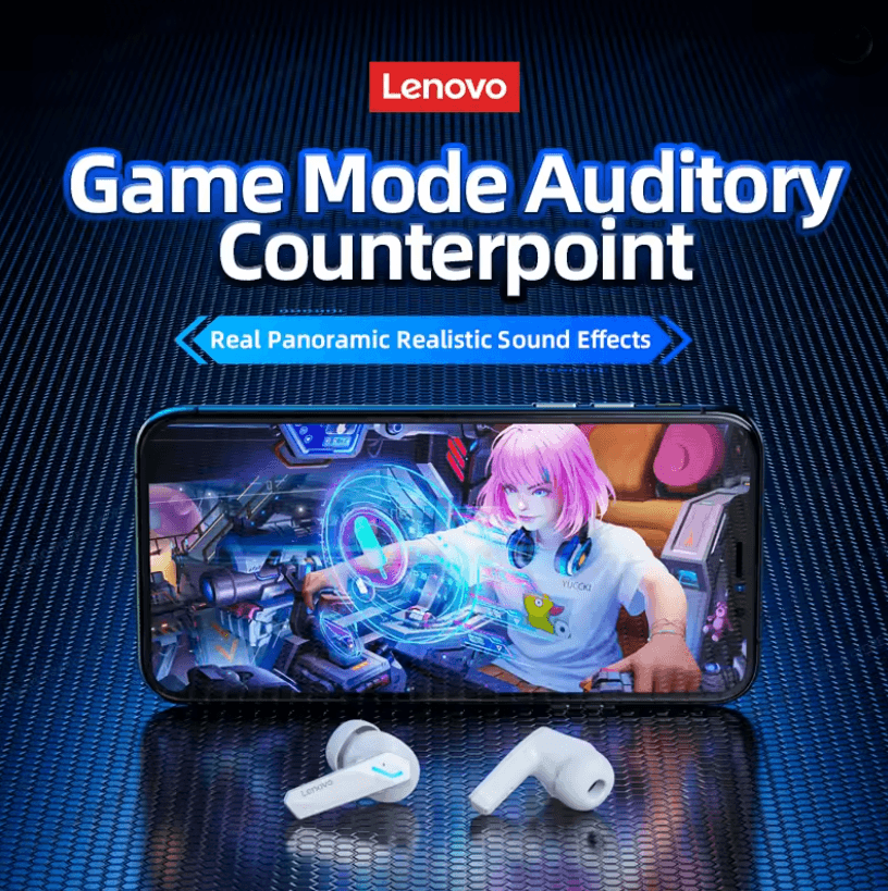 Lenovo GM2 Pro Dual Mode Bluetooth 5.3 Gaming and Sports Earbud