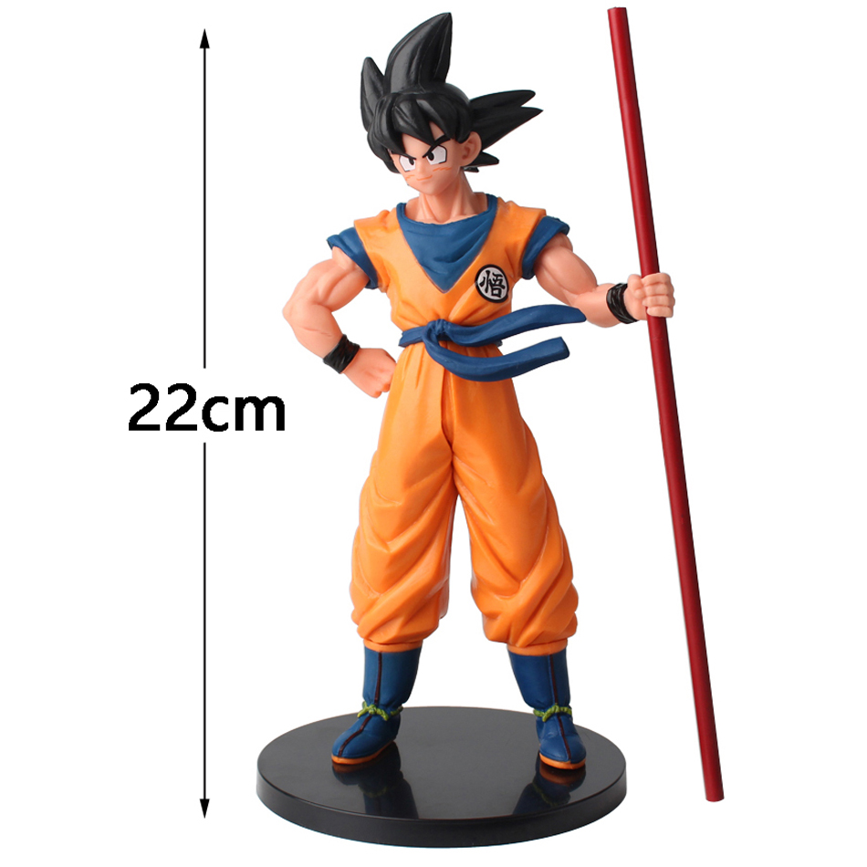 Goku DBZ Action Figure Model, 22cm Son Goku Super Saiyan Anime Figure Collectible Gift for Kids