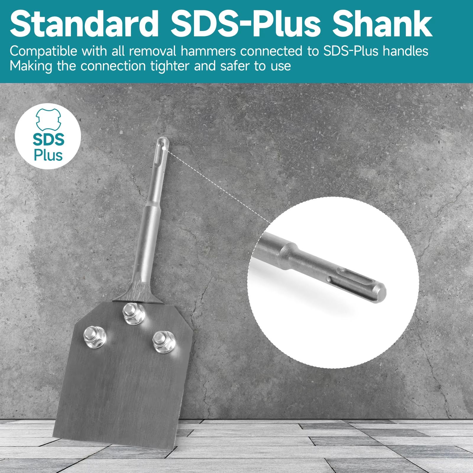SDS-Plus Rotary Demolition Hammer Chisel Set 4-Inch Alloy Steel Blade
