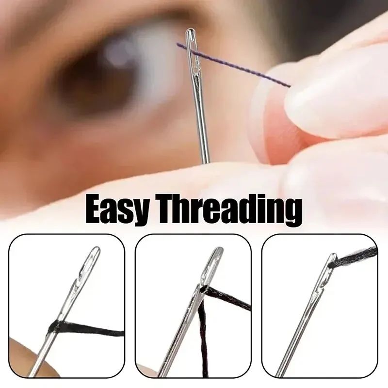 EasyThread Self-Threading Sewing Needles – Blind Stitch Needles Set (30 PCS)