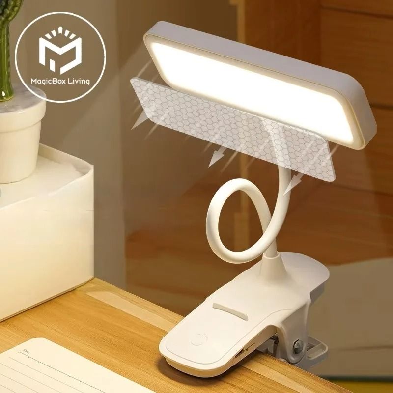 Ultra-Flexible LED Eye-Protection Clip Book Light