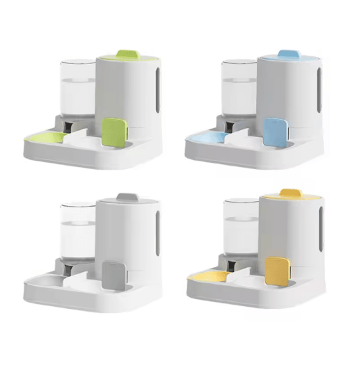 Automatic Cat Water Dispenser & Gravity Pet Feeder Spill Proof Large Capacity Design
