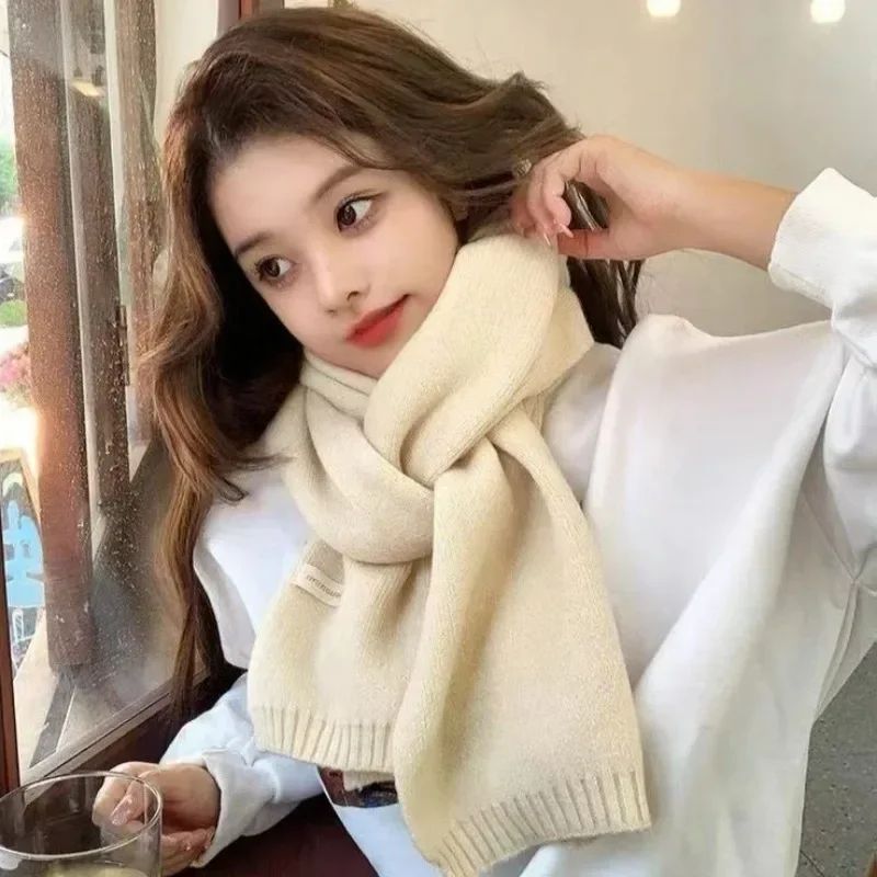 Unisex Winter Thermal Knitted Scarf