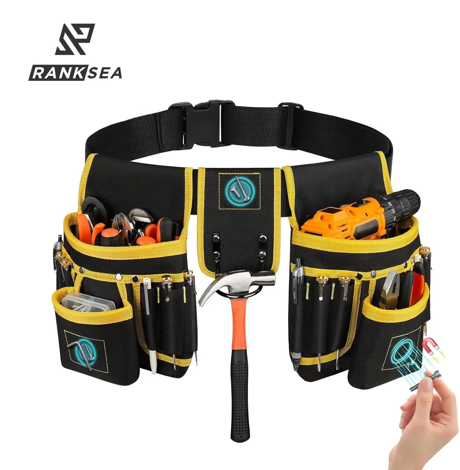 Versatile Tool Belt Bag & Heavy-Duty Waist Apron