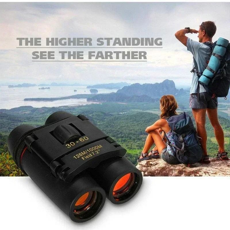 30x60 Compact Zoom Binoculars | HD Powerful Mini Telescope | Professional 1000m Long Range Optics for Hunting & Sports