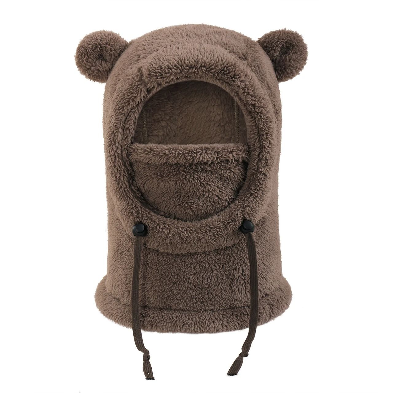 Integrated Bear Balaclava System – Premium Childrens Thermal Headgear & Plush Scarf