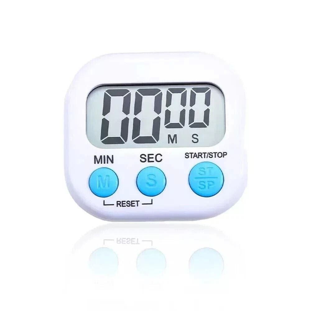 Cooking Timer Count Down Up Clock, Large Digital Kitchen Display, Loud Alarm Magnetic