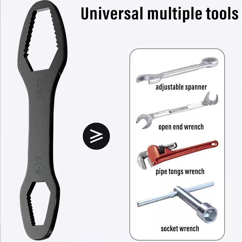 Universal Self-Tightening Torx Wrench – Adjustable Double-Head Spanner for Nuts, Bolts & Factory Repair Hand Tool