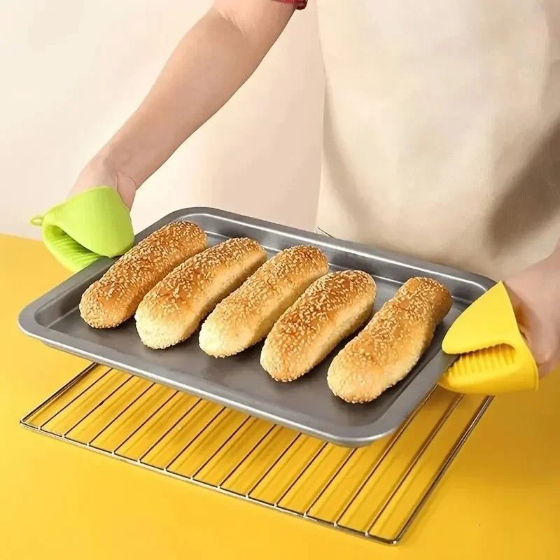 2pcs Thicken Baking Silicone Oven Mitts
