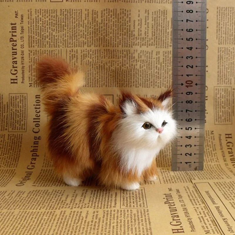 Cute Simulation Cat Plush Toy