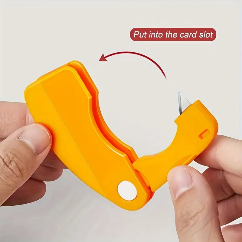 Orange Plastic Peeler, Lemon Grapefruit Cutter with Folding Handle, Kitchen Gadget