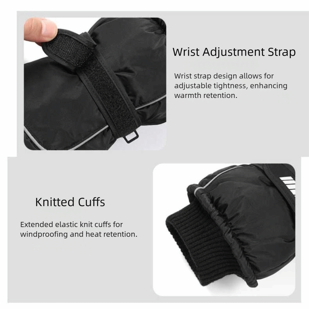 Touch Screen Winter Gloves, Warm Cotton Oxford Gloves for Outdoor Cycling Skiing