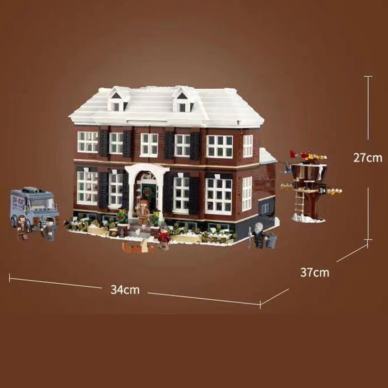 HolidayHome 3955-Piece Home Alone House Model Building Block Set