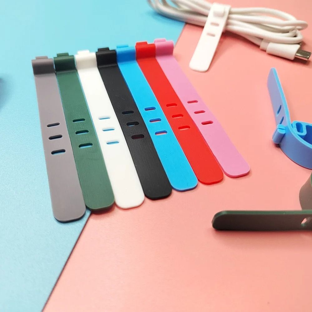 Silicone Cable Winder Clips – High-Performance Phone Charging Wire Organizer & Earphone Line Management Straps