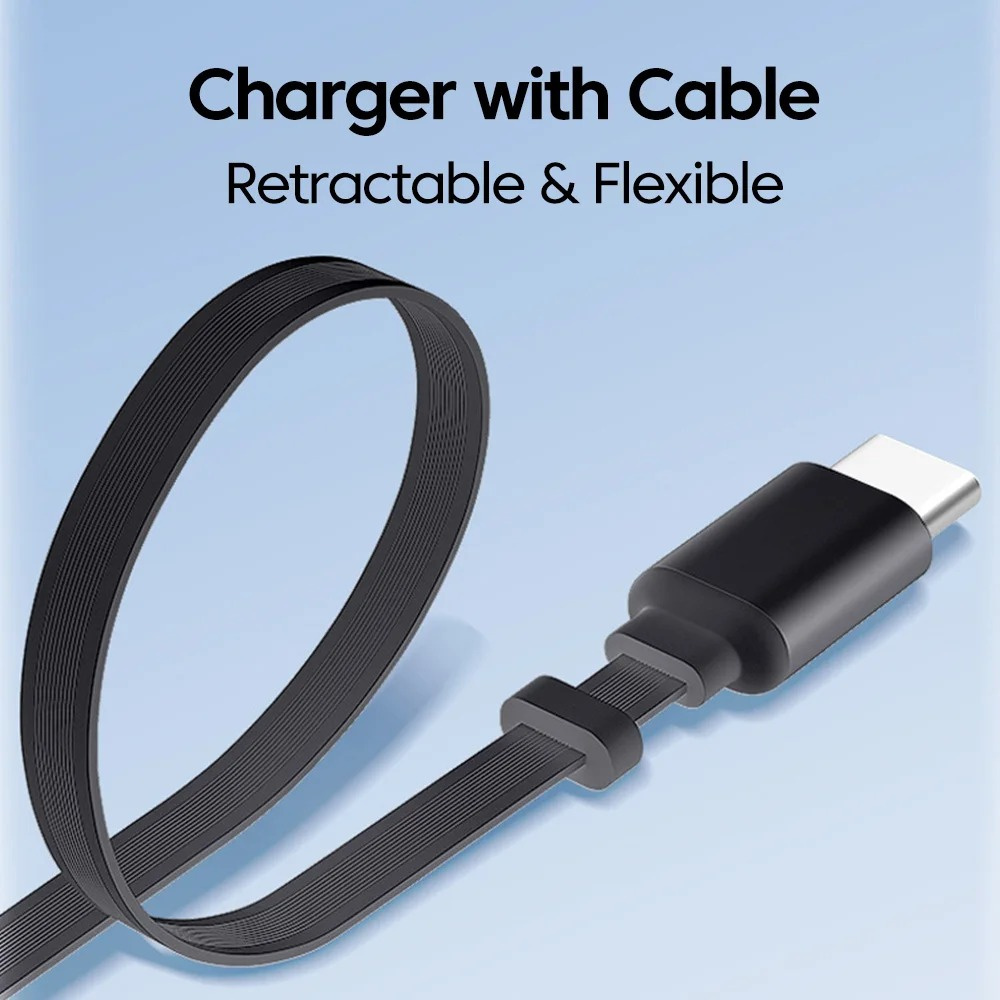Retractable Cable USB C Fast Charger Quick Phone Adapter