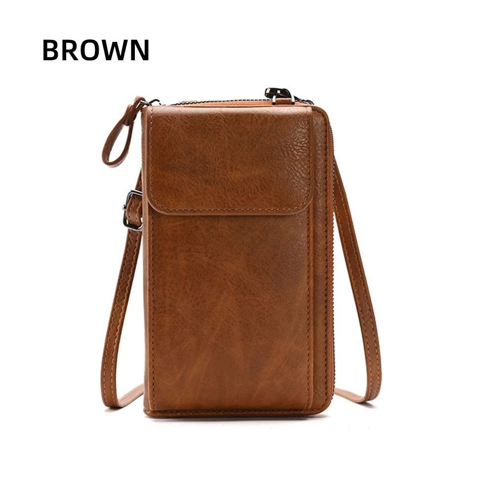 Fashionable Versatile Crossbody Mobile Phone Bag and Large-Capacity Coin Purse