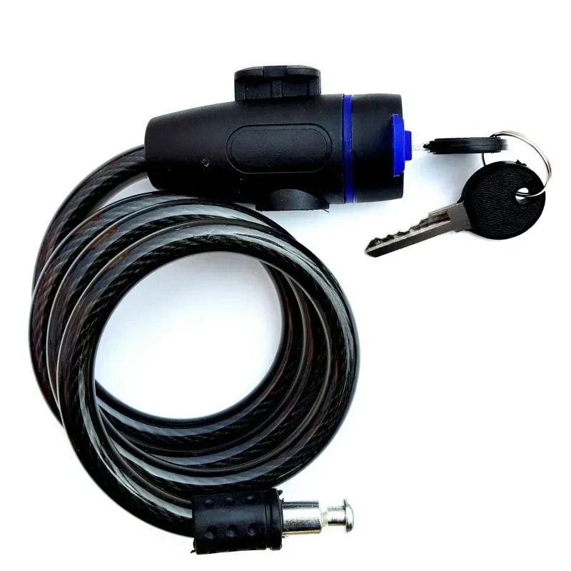 Heavy Duty Motorcycle and Bicycle Chain Lock with Keys Anti Theft Security Cable