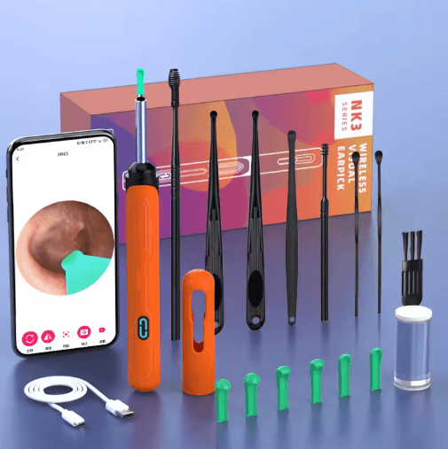 NK3 Pro Ear Cleaner with Camera – HD Visual Otoscope Ear Cleaning Set