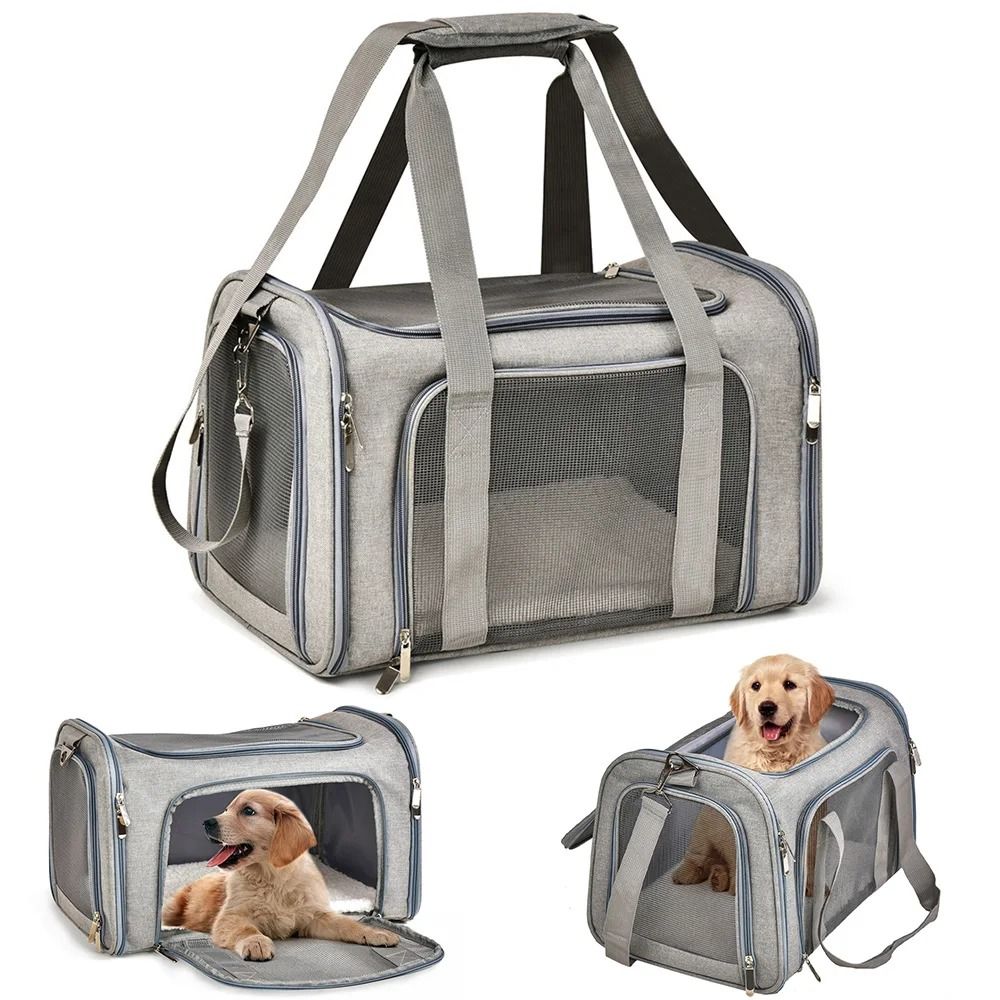 Dog Carrier Bag Soft Side Travel Backpack