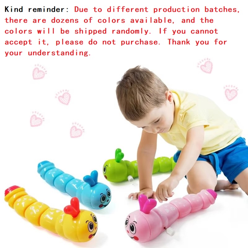 Piece Caterpillar Clockwork, Cute Cartoon Animals Wind Up, Crawling Toy Baby Gift for Kids, Caterpillar Shape Toys