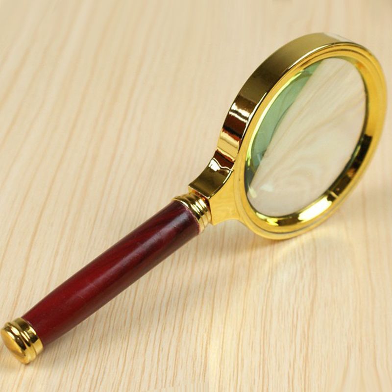 Magnifying Glass, 50x High-Definition Metal Lens for Reading & Science Use