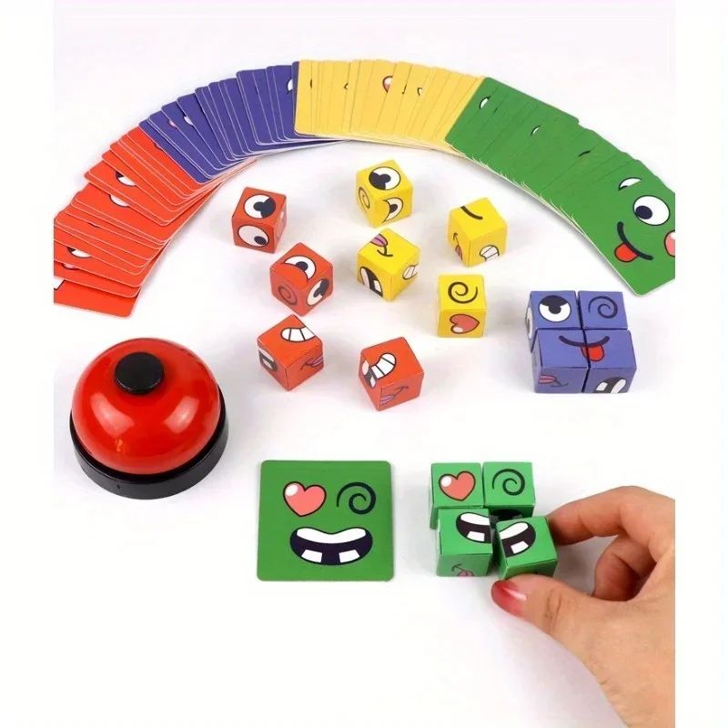 Kids Face Change Expression Puzzle Cube