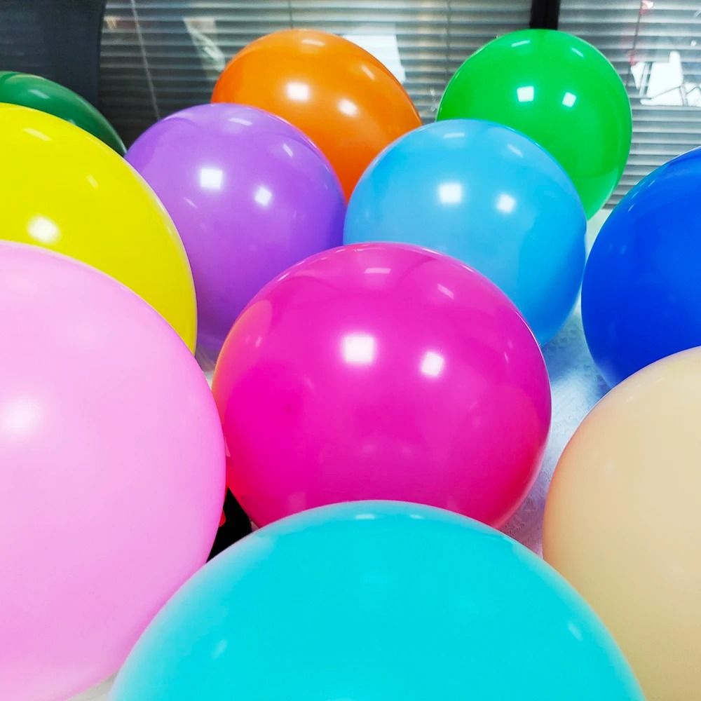 10-Piece 10-Inch Metallic Chrome Latex Balloons