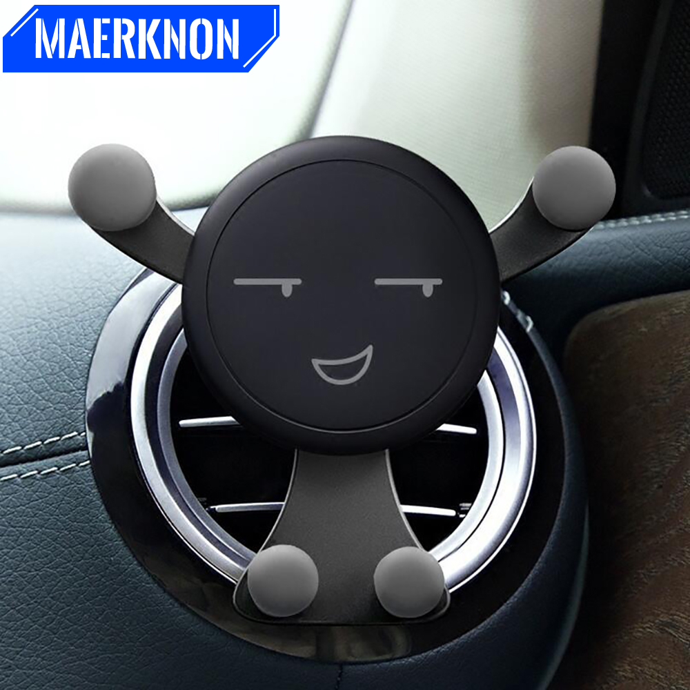 Smiley Grip Car Phone Holder Air Vent Mount for Easy One Handed Driving