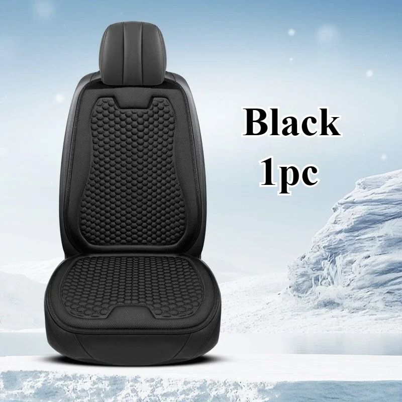 Breathable Ice Silk Car Seat Cushion with 3D Cooling Support