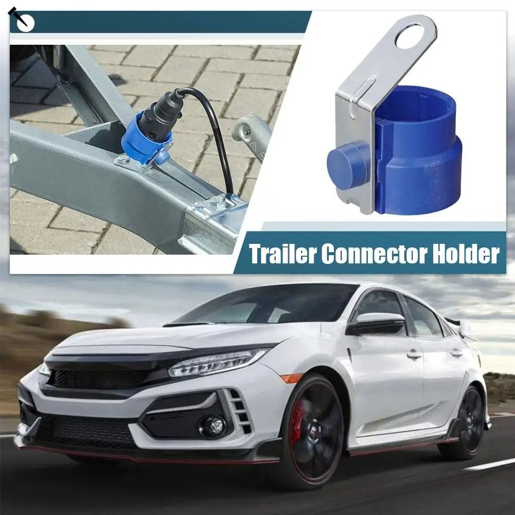 Round Trailer Plug Holder Parking Cover ABS Trailer Connector Bracket