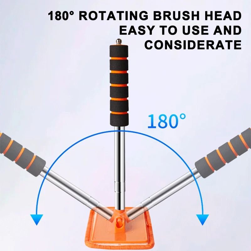 SEAMETAL Telescopic Windshield Defogging Brush Car Glass Cleaning Tool