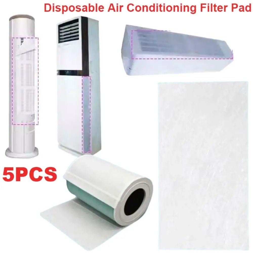5PCS Universal Disposable Air Conditioning Filter Pad Anti-Dust Inlet Sheet
