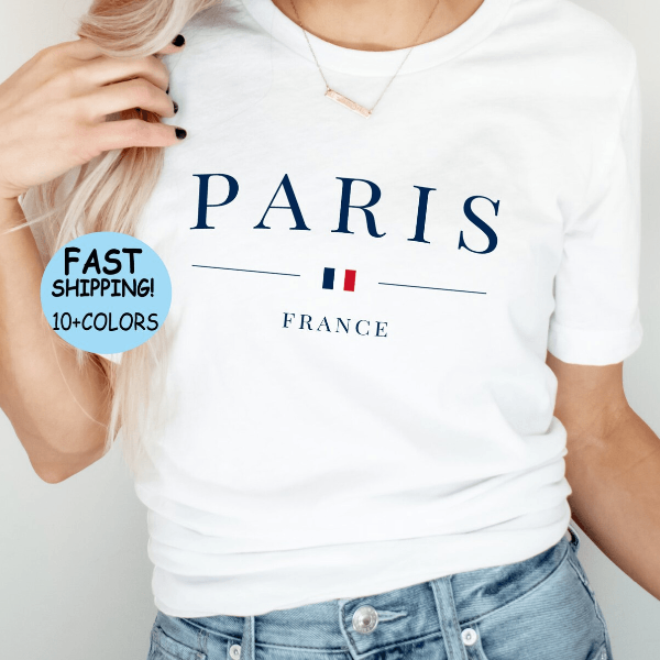 Paris France Vacation Shirt Eiffel Tower Travel Family Trip Tee