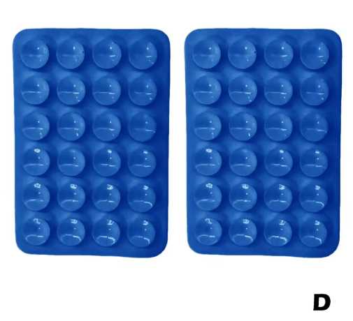 Silicone Suction Phone Mount Non Slip Self Adhesive Phone Holder for Selfies and Videos 1 2 PCS