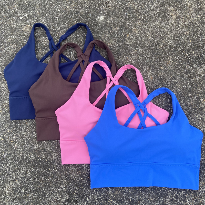Yoga Vest Women, Cross Straps Sports Bra Gym, High Impact Fitness Bralette, Push Up Running Underwear