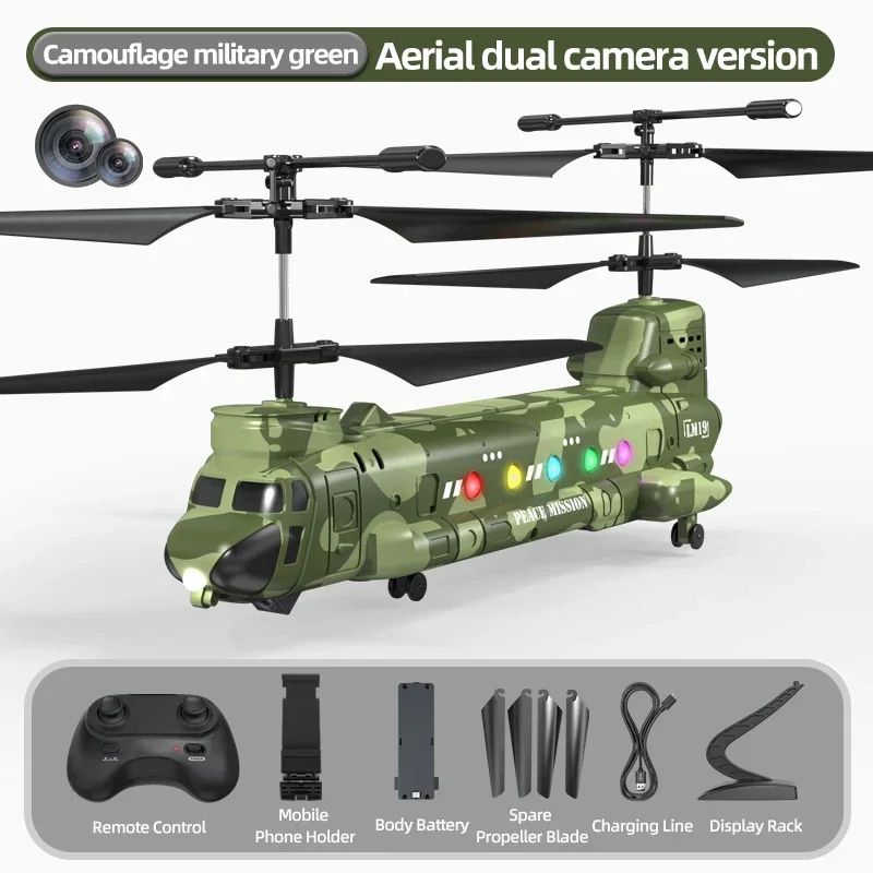 RC Helicopter with Camera and LED Lights