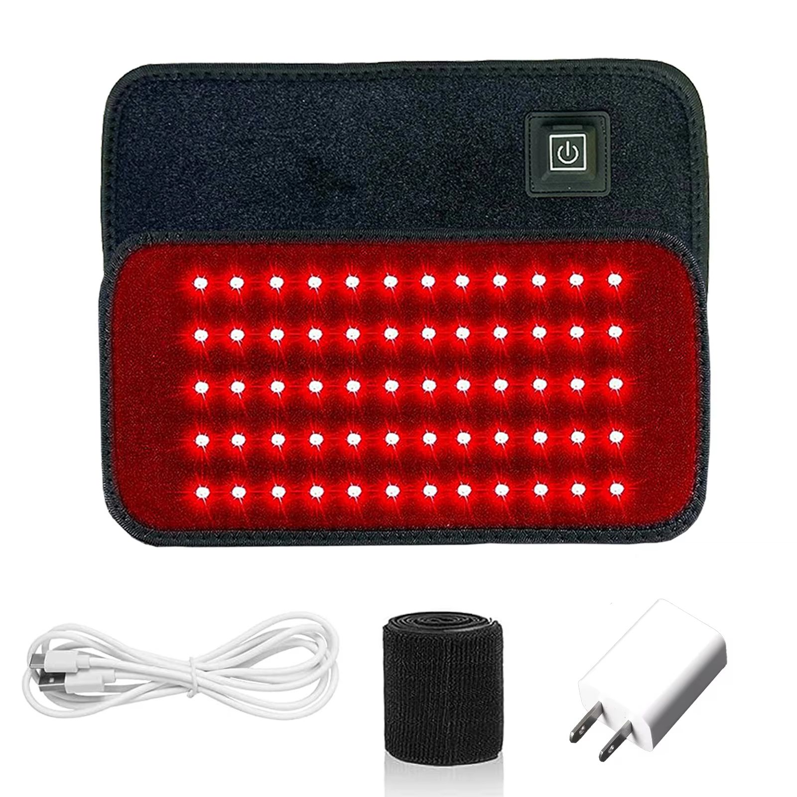 Red and Infrared Light Therapy Belt – 60 LED Waist Slimming Wrap with 850nm & 660nm Heat Therapy