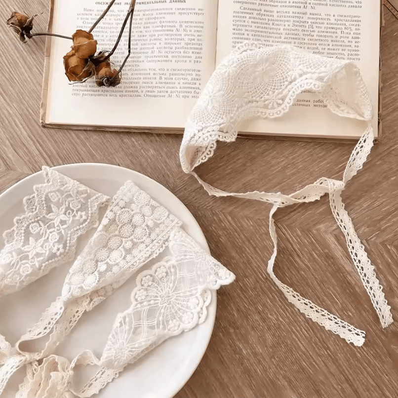 Sweet Lace Floral Baby Headband – Soft Elastic Princess Hair Accessory