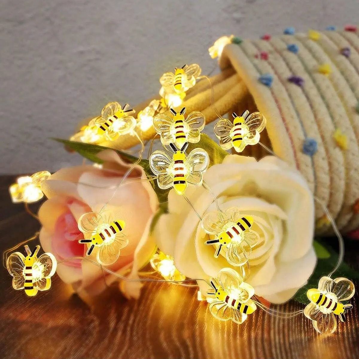 Bee String Lights Battery Operated