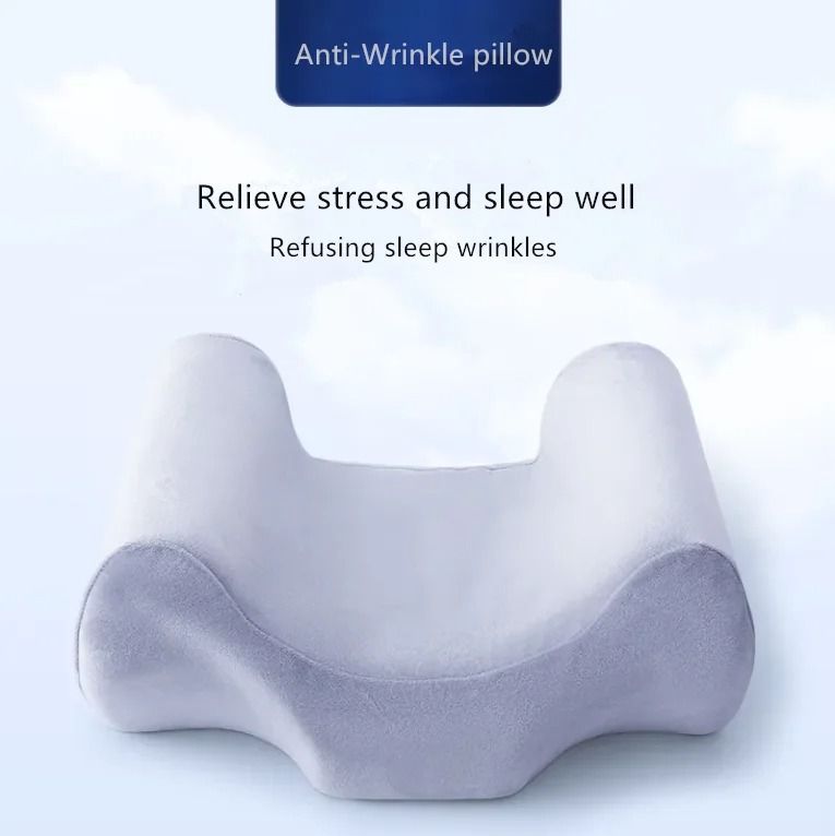 Orthopedic Beauty Pillow With Memory Foam And Anti-Wrinkle Design