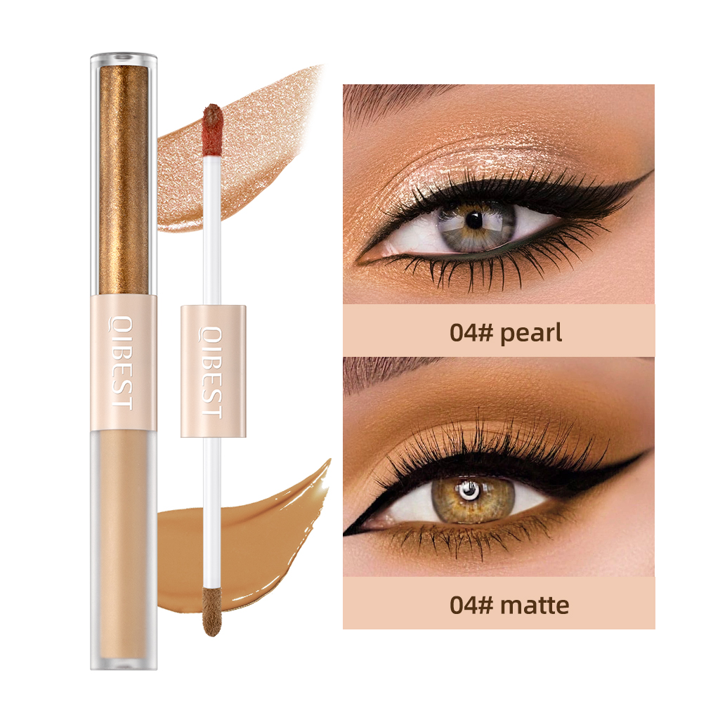 Waterproof Shimmer Highlight Pen, Nude Eye Makeup Liquid, Contour Shadow Stick, Pearly Matte, Eyeshadow Cream Smooth