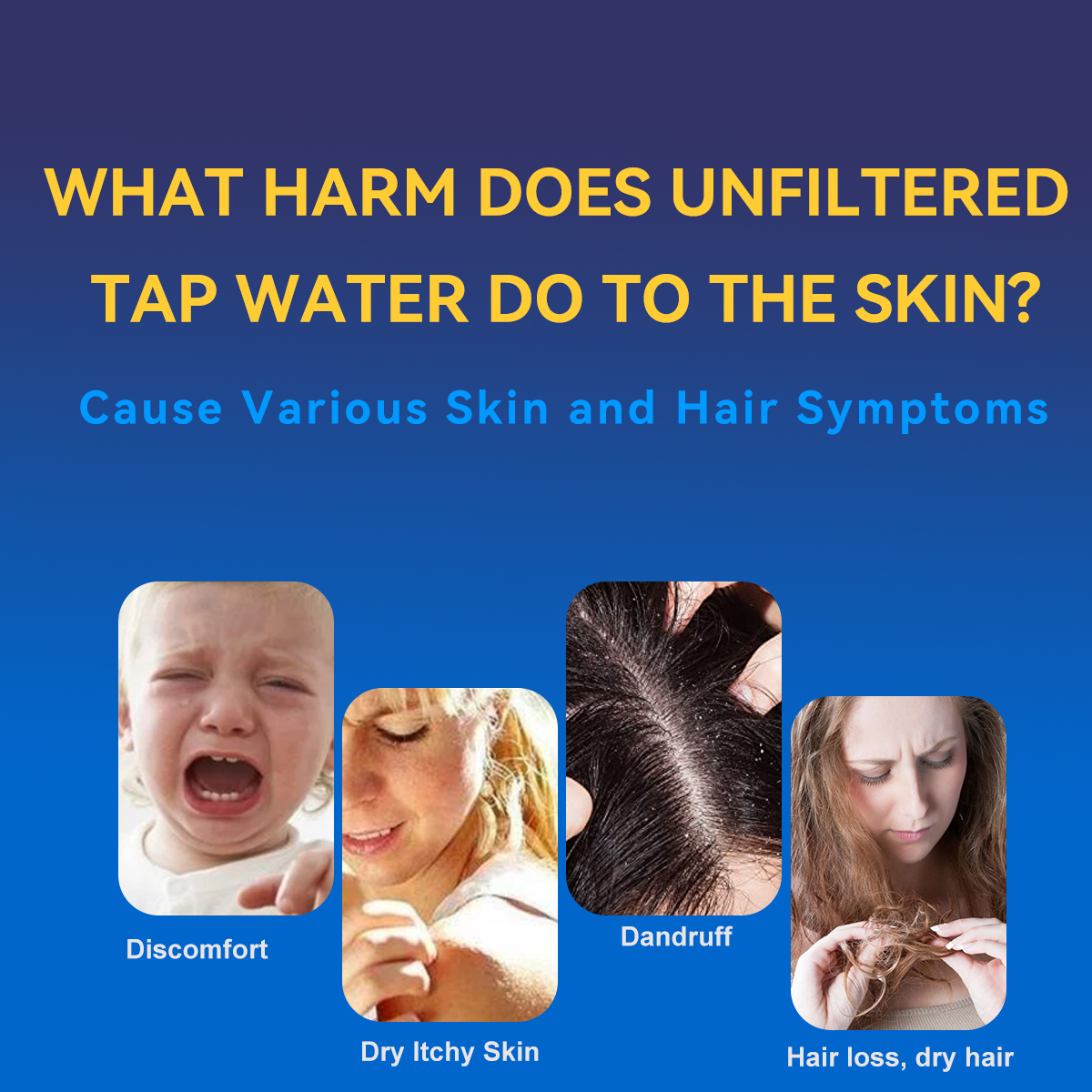 Vitamin C Shower Filter for Hard Water Chlorine Removal Skin Hair Care