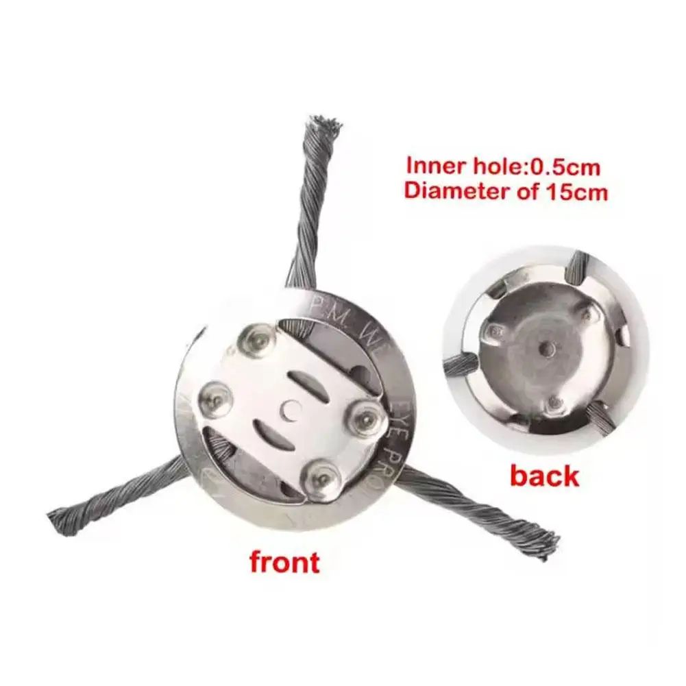 Steel Wire Wheel Weed Brush Trimmer Head